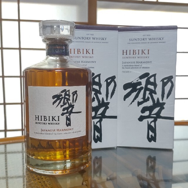 サントリー(サントリー)の（箱付）2本セット   響  JAPANESE HARMONY  ひびき 食品/飲料/酒の酒(ウイスキー)の商品写真