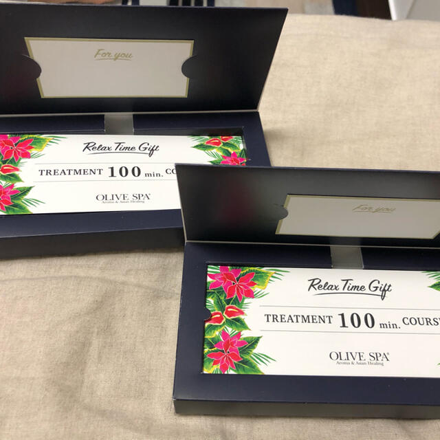 チケットOLIVE SPA チケット100分×2枚