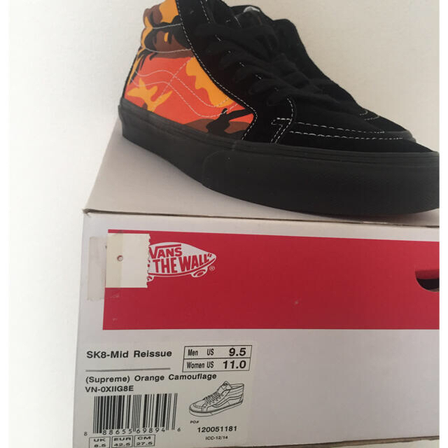 Supreme(シュプリーム)のsupreme vans SK８-Mid orange camo メンズの靴/シューズ(スニーカー)の商品写真