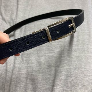 アオキ(AOKI)のAOKI レディース  スーツ ベルト 紺 黒(ベルト)