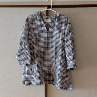 エーグル(AIGLE)のAIGLE エーグル リネンシャツ Mサイズ(Tシャツ(長袖/七分))