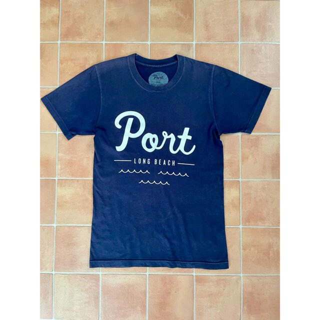 Ron Herman(ロンハーマン)のPORT LONGBEACH ポートロングビーチ Tシャツ S ネイビー 紺 メンズのトップス(Tシャツ/カットソー(半袖/袖なし))の商品写真