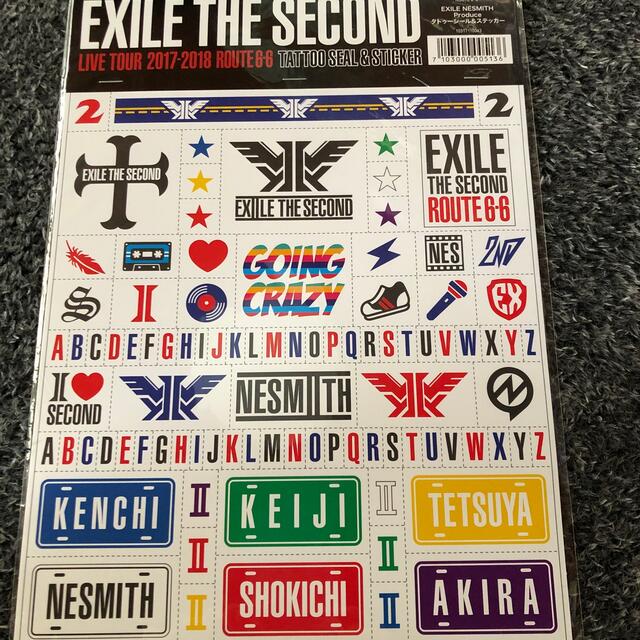 EXILE THE SECOND(エグザイルザセカンド)のEXILE THE SECONDタトゥーシール&ステッカー エンタメ/ホビーのタレントグッズ(男性タレント)の商品写真