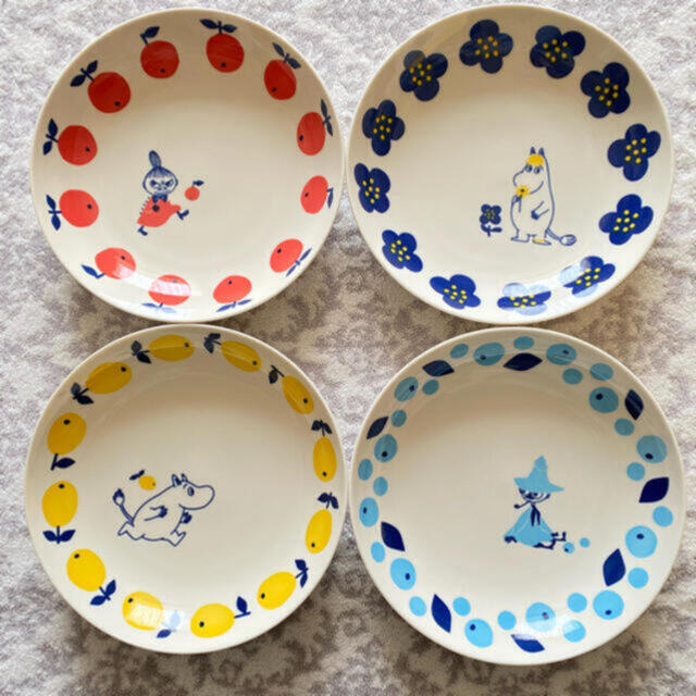新品未使用】MOOMIN ムーミン 皿4枚セット カレーパスタ皿の通販 by