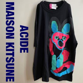 メゾンキツネ(MAISON KITSUNE')のMAISON KITSUNE  ACIDE FOX Tシャツ　サイズS(Tシャツ/カットソー(半袖/袖なし))