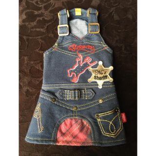 フィオルッチ(Fiorucci)のペットパラダイス ♡美品♡ FIORUCCI デニム調ジャンパースカート DSS(犬)