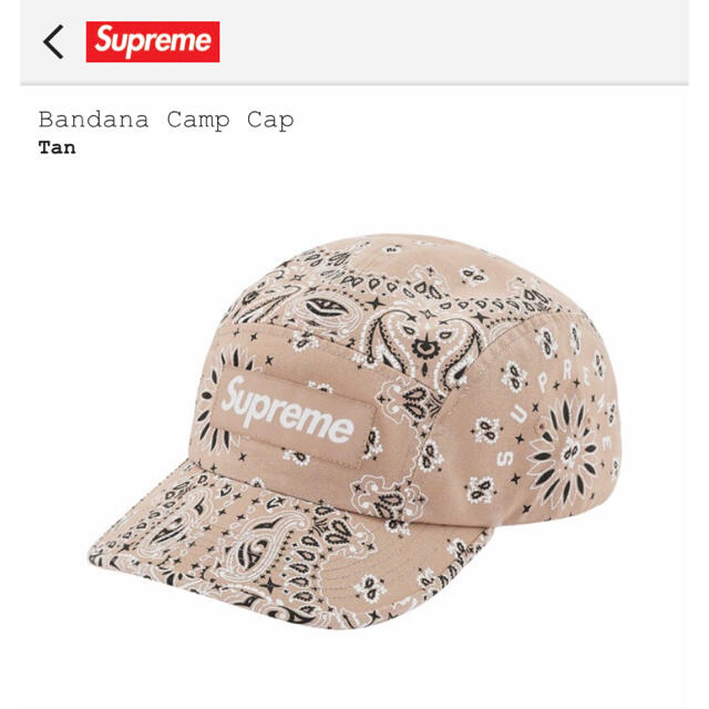 Supreme Bandana Camp Cap