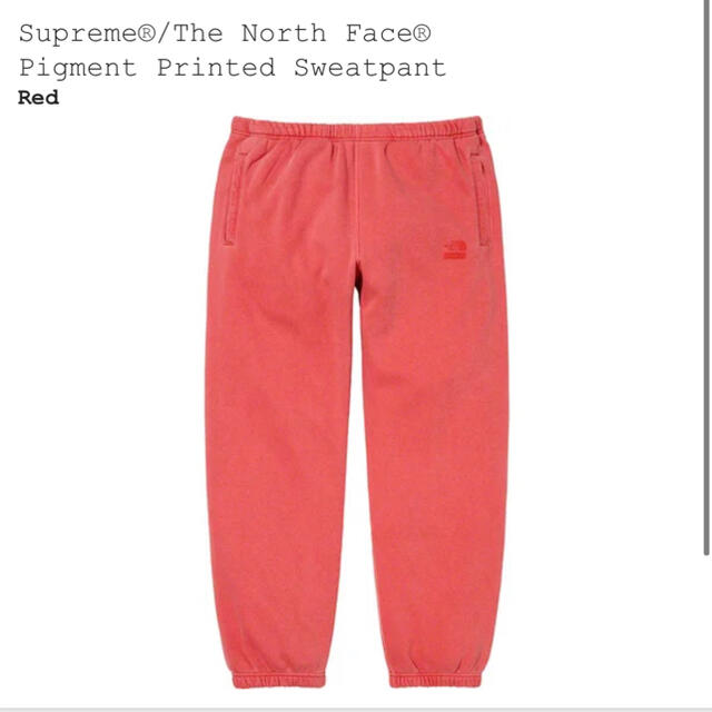 supreme The North Face Sweatpant red M