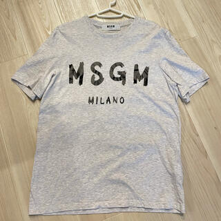 エムエスジイエム(MSGM)のMSGM ロゴTシャツ　グレー(Tシャツ/カットソー(半袖/袖なし))