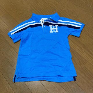 トミーヒルフィガー(TOMMY HILFIGER)のTOMMY HILFIGER キッズポロシャツ 水色 6-7サイズ(Tシャツ/カットソー)