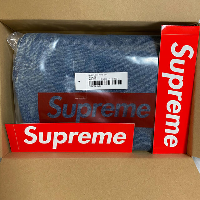 Supreme(シュプリーム)の21SS Supreme Handstyle デニム ペインターショートパンツ メンズのパンツ(ペインターパンツ)の商品写真