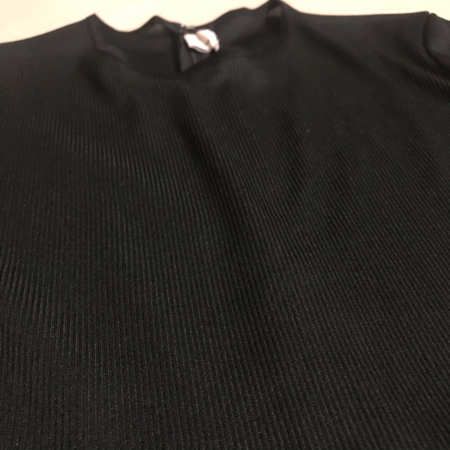 Grimoire(グリモワール)の日本製 黒リブトップス ペイズリースカート ドッキングワンピース レトロ ベルト レディースのワンピース(ロングワンピース/マキシワンピース)の商品写真