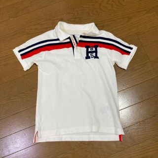 トミーヒルフィガー(TOMMY HILFIGER)のTOMMY HILFIGER キッズポロシャツ 白系 6-7サイズ(Tシャツ/カットソー)