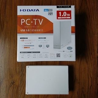 アイオーデータ(IODATA)の【新品未使用/格安】I・O DATA外付HDD、1TB、HDCL-UT1.0WC(PC周辺機器)