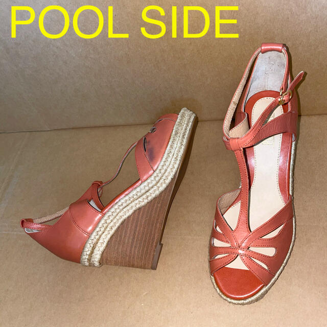 POOL SIDE(プールサイド)のプラットフォーム　セパレートTストラップ レディースの靴/シューズ(サンダル)の商品写真
