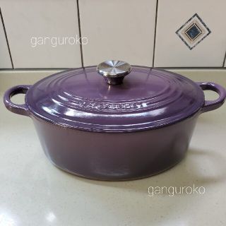 ルクルーゼ(LE CREUSET)の （ソック麗子様専用）ル・クルーゼ　ココット・オーバル25cm(鍋/フライパン)