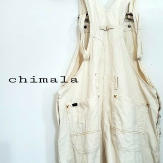 ジャーナルスタンダード(JOURNAL STANDARD)のchimala サロペット オーバーオール 白 S(サロペット/オーバーオール)