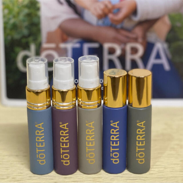 doTERRA ロゴ入り ロールオンボトル スプレーボトル 5本セット ドテラ