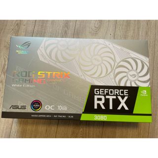 エイスース(ASUS)の新品未開封　ROG RTX 3080 O12G WHITE (PCパーツ)