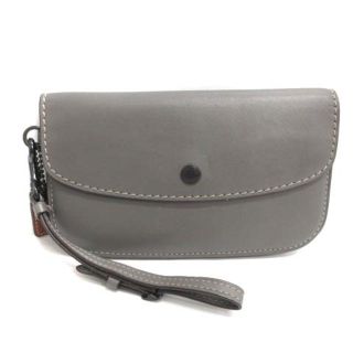 コーチ(COACH)のコーチ COACH クラッチウォレット 長財布 二つ折り レザー グレー 652(財布)