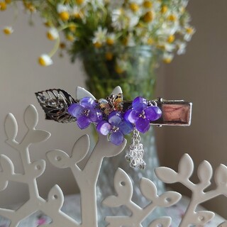 紫陽花ヘアクリップ(ヘアアクセサリー)
