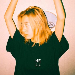 シュプリーム(Supreme)のカワグチジン着用 HELL 天国 Tシャツ 黒 XL(Tシャツ/カットソー(半袖/袖なし))