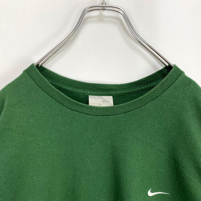 【メキシコ製】ナイキ☆ワンポイント刺繍ロゴ グリーン 緑 半袖Tシャツ 5