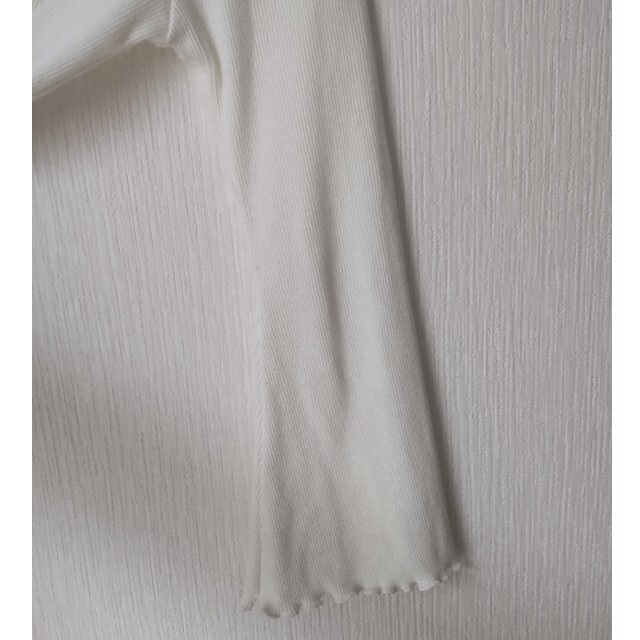 w closet(ダブルクローゼット)のホワイト　リブカットソー レディースのトップス(カットソー(長袖/七分))の商品写真