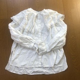 ダブルクローゼット(w closet)のダブルクローゼット BIG衿ブラウス(シャツ/ブラウス(長袖/七分))