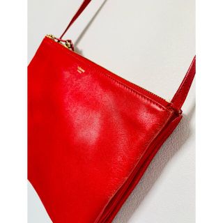 セリーヌ(celine)のNico♪様専用☆Celine♡トリオ ラージ ショルダーバッグ RED(ショルダーバッグ)