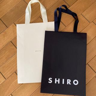 シロ(shiro)のショッパーSHIRO黒のみ(ショップ袋)