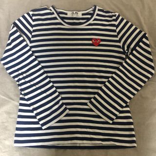 コムデギャルソン(COMME des GARCONS)のCOMME des GARCONS ネイビー　トップス(カットソー(長袖/七分))