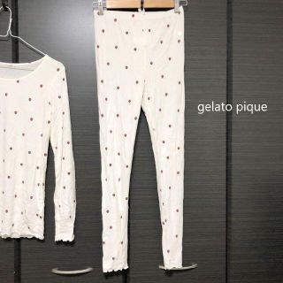 ジェラートピケ(gelato pique)のストロベリー　レギンス(ルームウェア)