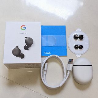 グーグルピクセル(Google Pixel)の美品 Google Pixel Buds ブラック 黒(ヘッドフォン/イヤフォン)