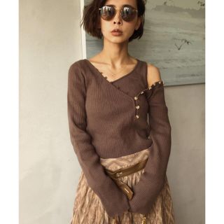 アメリヴィンテージ  トップスHENLY KNECK  LAYERED KNIT