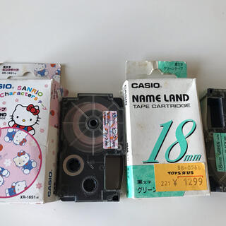 カシオ(CASIO)の専用　CASIOネームランド　キティテープのみXR-18(宛名シール)