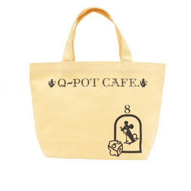 Q-pot.(キューポット)の■Q-pot CAFE.■タイニーマウスランチトートバッグ(イエロー)Q-pot レディースのバッグ(トートバッグ)の商品写真