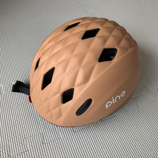 オージーケー(OGK)のOGKカブトチャイルドヘルメット ミンクベージュ 自転車 ストライダー 一輪車(ヘルメット/シールド)