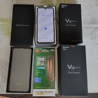 エルジーエレクトロニクス(LG Electronics)のトーモル様専用　新品 LG V60 ThinQ 5G L-51A SIMロック(スマートフォン本体)