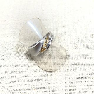 ジュエリーツツミ(JEWELRY TSUTSUMI)のプラチナ ×  K18 ダイヤ ファッションリング(リング(指輪))