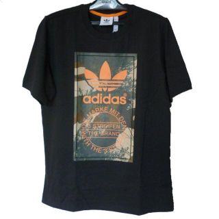 アディダス(adidas)の新品L★アディダスオリジナルス黒カモ柄メンズTシャツブラック(Tシャツ/カットソー(半袖/袖なし))