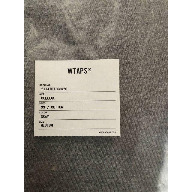 GRAY M 21SS WTAPS COLLEGE / SS / COTTON