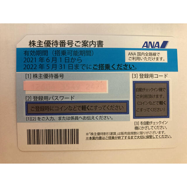 ANA株主優待券 チケットの優待券/割引券(その他)の商品写真