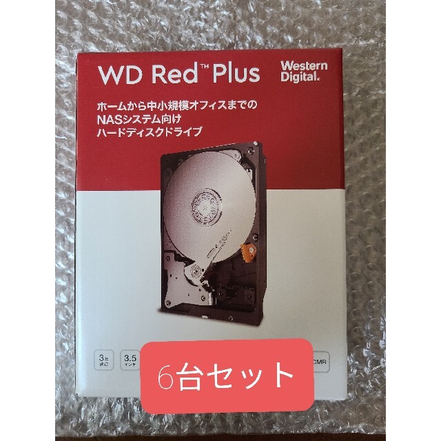 スマホ/家電/カメラWesternDigital 14TB WD140EFGX 6台セット