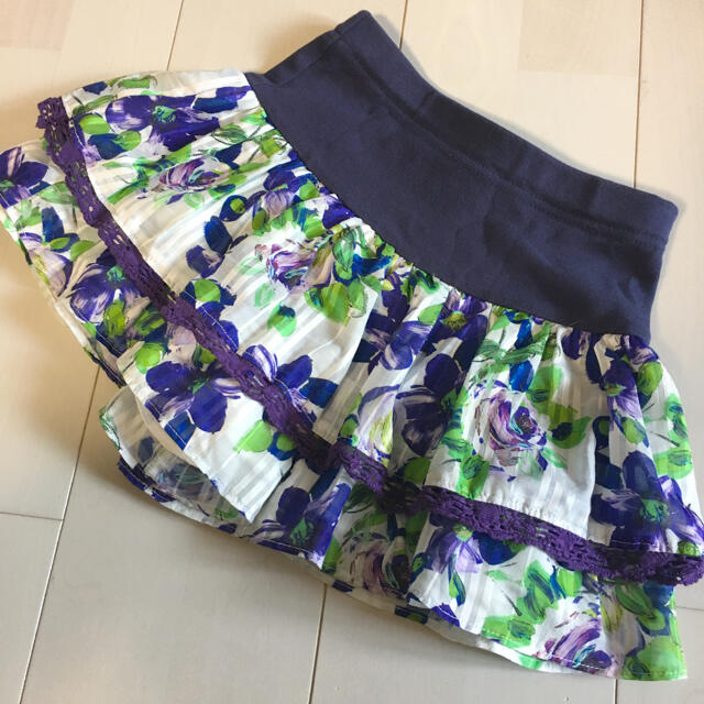 ANNA SUI mini(アナスイミニ)のANNA SUI mini キュロットスカート 花柄 120 キッズ/ベビー/マタニティのキッズ服女の子用(90cm~)(スカート)の商品写真
