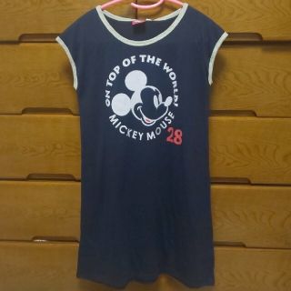 ディズニー(Disney)のミッキーマウス Tシャツワンピース(Tシャツ/カットソー)