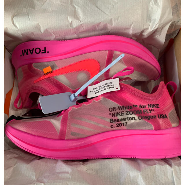 OFF-WHITE × NIKE ZOOM FLY PINK ナイキオフホワイト