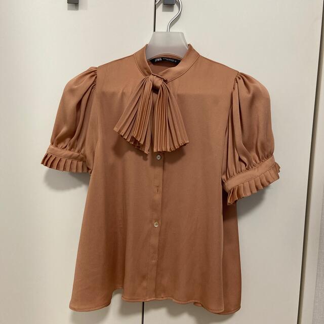 ZARA(ザラ)のZARA トップス オレンジ レディースのトップス(シャツ/ブラウス(半袖/袖なし))の商品写真