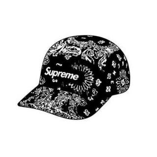 シュプリーム(Supreme)のSupreme Bandana Camp cap Black(キャップ)