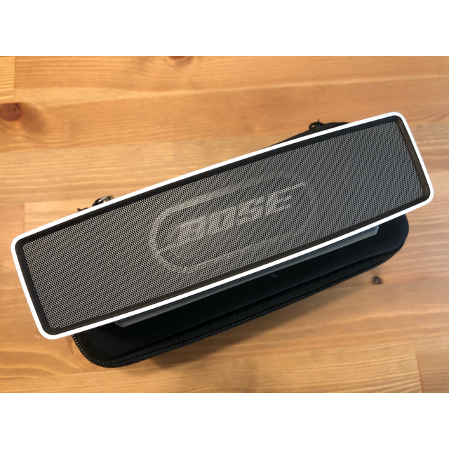 BOSE(ボーズ)の【卍様専用】Bose SoundLink Mini フルセット ケース付き スマホ/家電/カメラのオーディオ機器(スピーカー)の商品写真